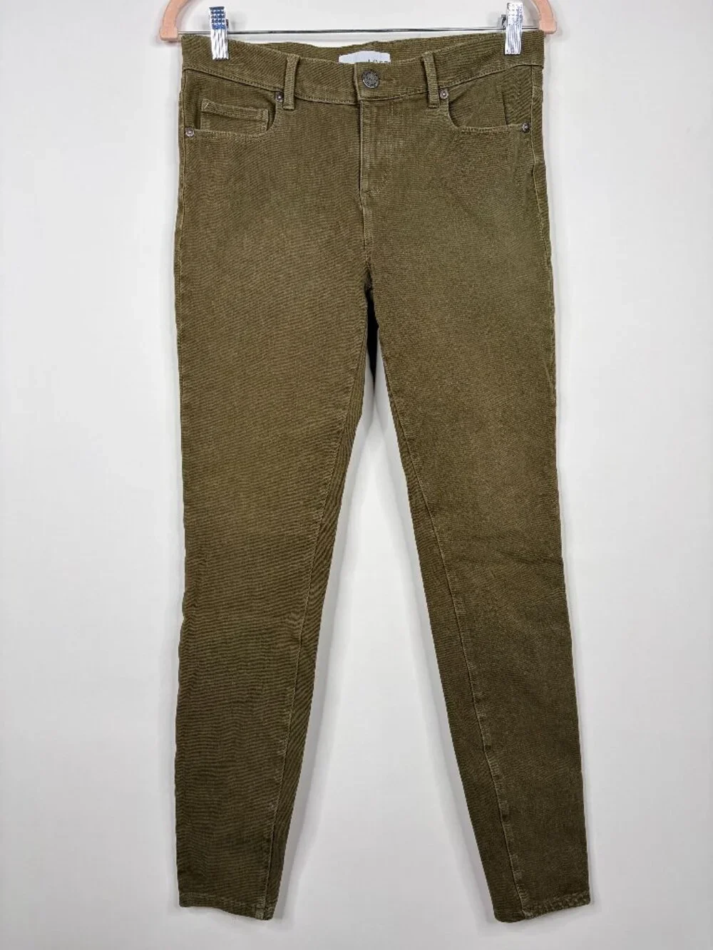 2/$30 LOFT Mid-Rise Five-Pocket Jegging Olive 27 #A3880